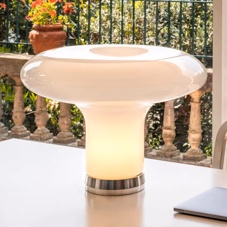Artemide Lesbo Tafellamp Transparent - Glazen Designerlamp voor de Woonkamer