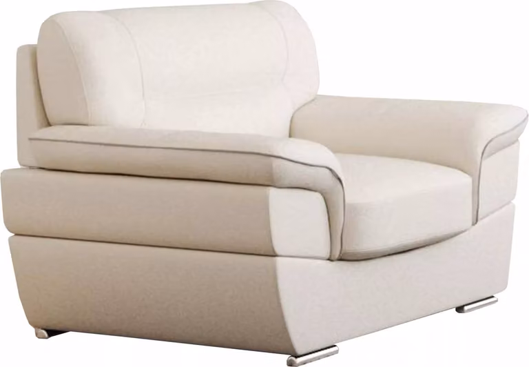 THIBAULT leren fauteuil - Ivoor
