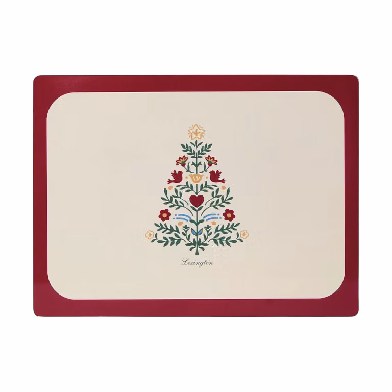 Lexington gelamineerde dubbelzijdige placemat Red-light beige, 2-pack, 30 x 40 cm