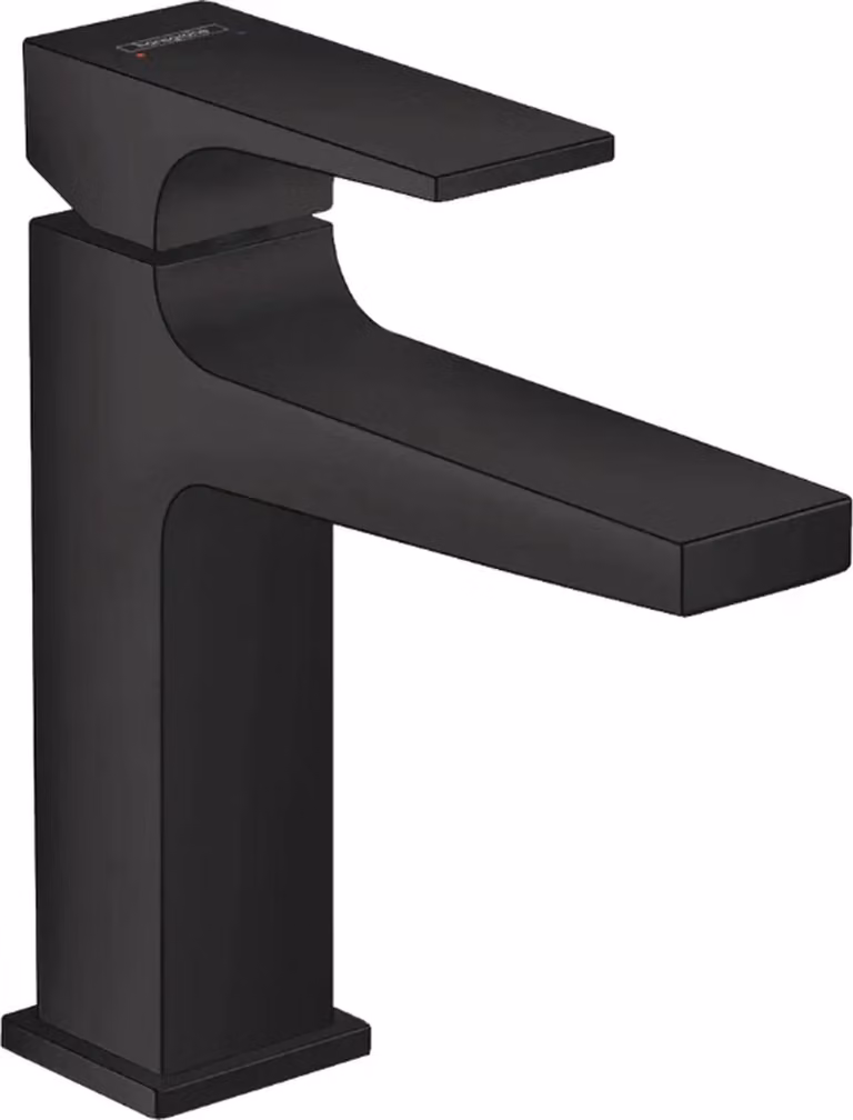 Hansgrohe Metropol wastafelmengkraan met push-open afvoer, matzwart