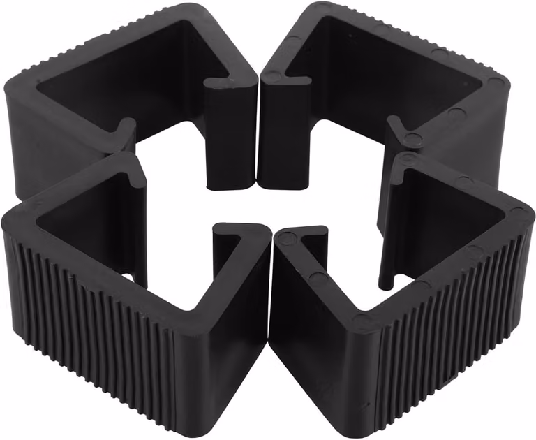 Tuinmeubelclips Verbindingsklemmen Zwart - 4 Stuks