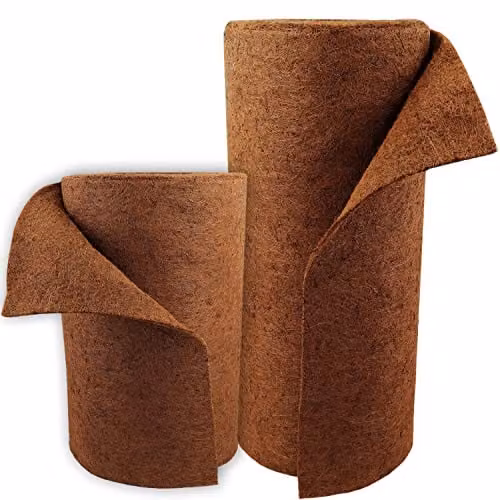 Aquagart Kokosmat voor plantenbescherming, 30 m x 0,25 m, 800 g/m², met natuurlijke latexlaag
