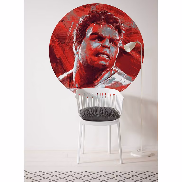 home24 Vlies-fotobehang Avengers Hulk, 128 x 128 cm