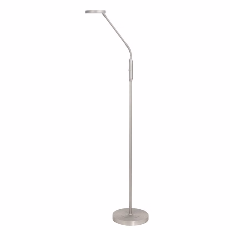 Highlight Design leeslamp Palma nikkel zilver Ø 23cm