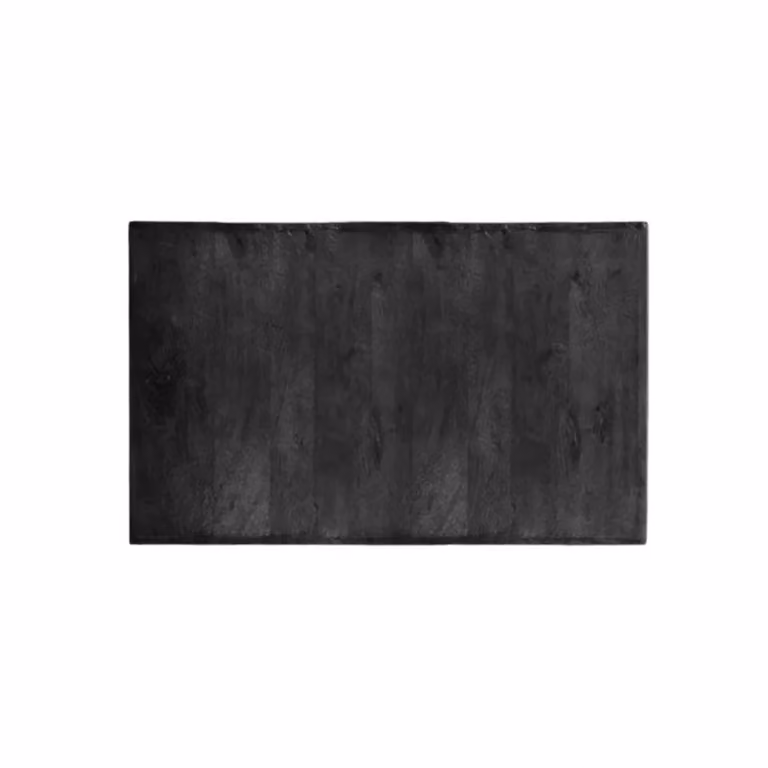 Label51 Eetkamertafel Tafelblad Rechthoek - Zwart - Mangohout - 120 cm