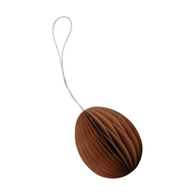 DBKD Ovoid paashanger papier Terracotta 7 cm
