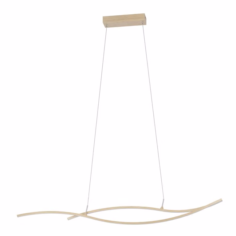 Eglo Grisolia LED hanglamp, Bruin, B/D/H: 115 x 120 x 7 cm