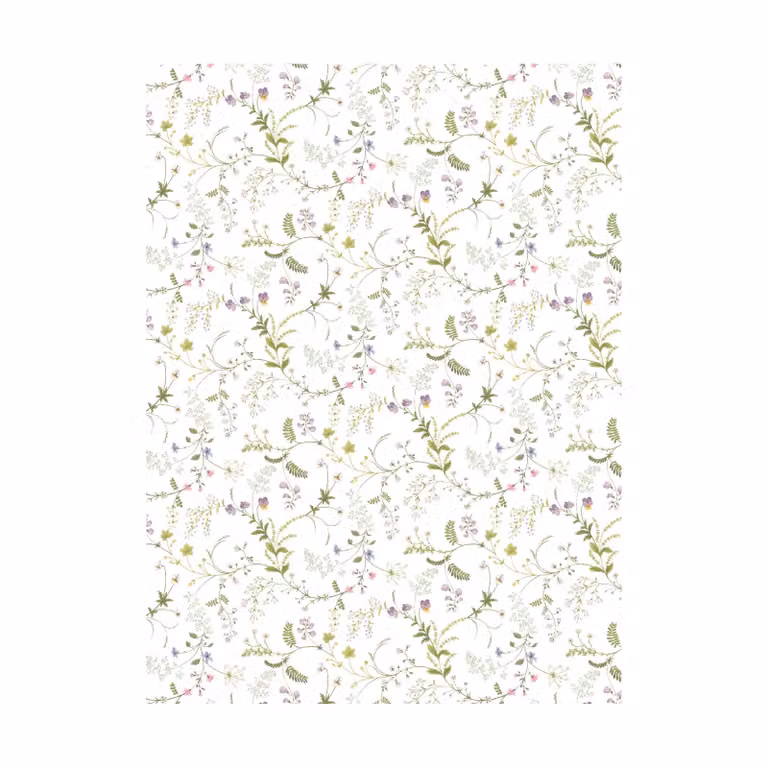 Arvidssons Textil Blomsteryra gewaxt tafelkleed Groen