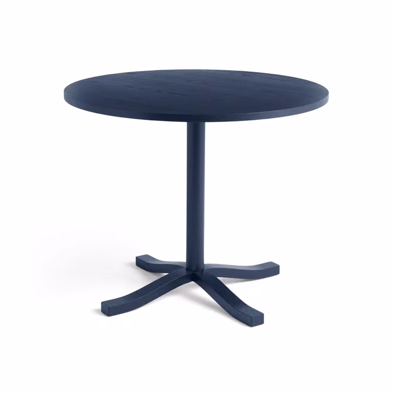 HAY Pastis Ronde Eettafel Steel Blue Gelakt Essen in Ash Diameter: 90 cm