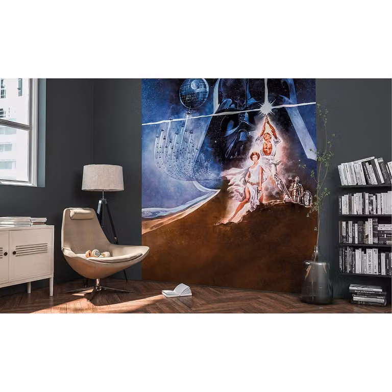 home24 Fotobehang Star Wars Poster Classic2 B: 250 cm, H: 200 cm
