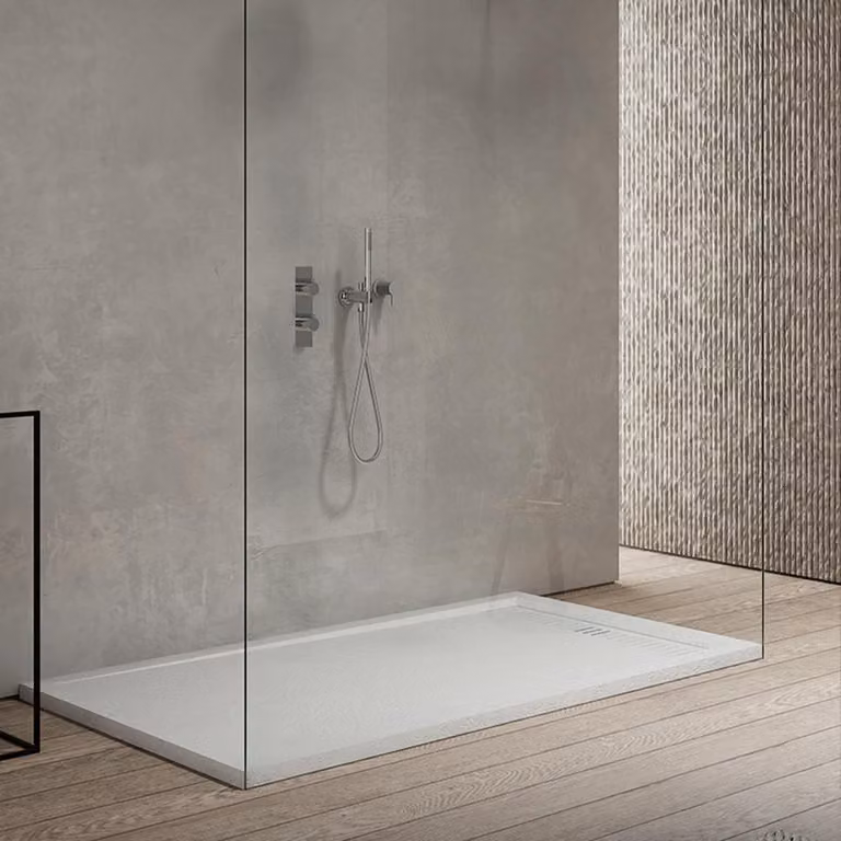 360Home Vierkante Vrijstaande Douchebak met Antislip B/D/H: 100 x 80 x 3,5 cm