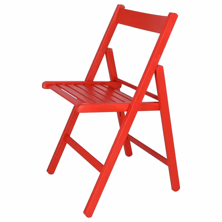 Opvouwbare Houten Klapstoel - Compact en Comfortabel - B/D/H: 43 x 46 x 79 cm