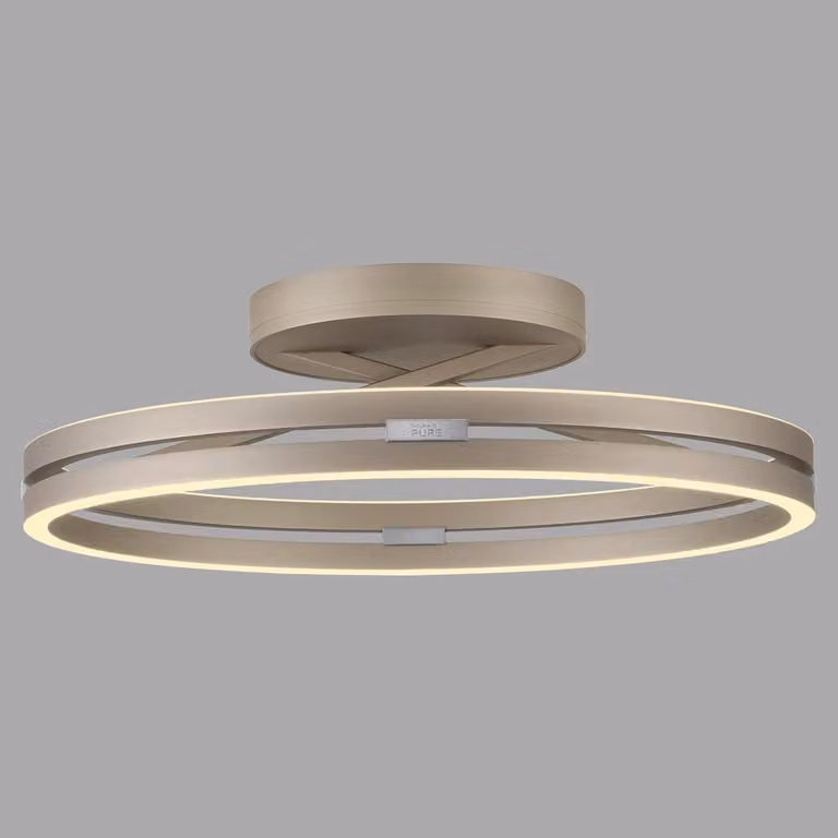 Paul Neuhaus Pure Loop Led Plafondlamp - Bronze - Ø 60 cm