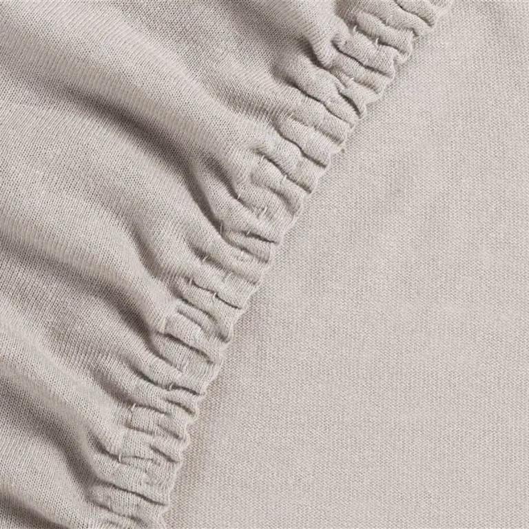 Budget Home Store Jersey Hoeslaken Off-white 90x200/210 cm