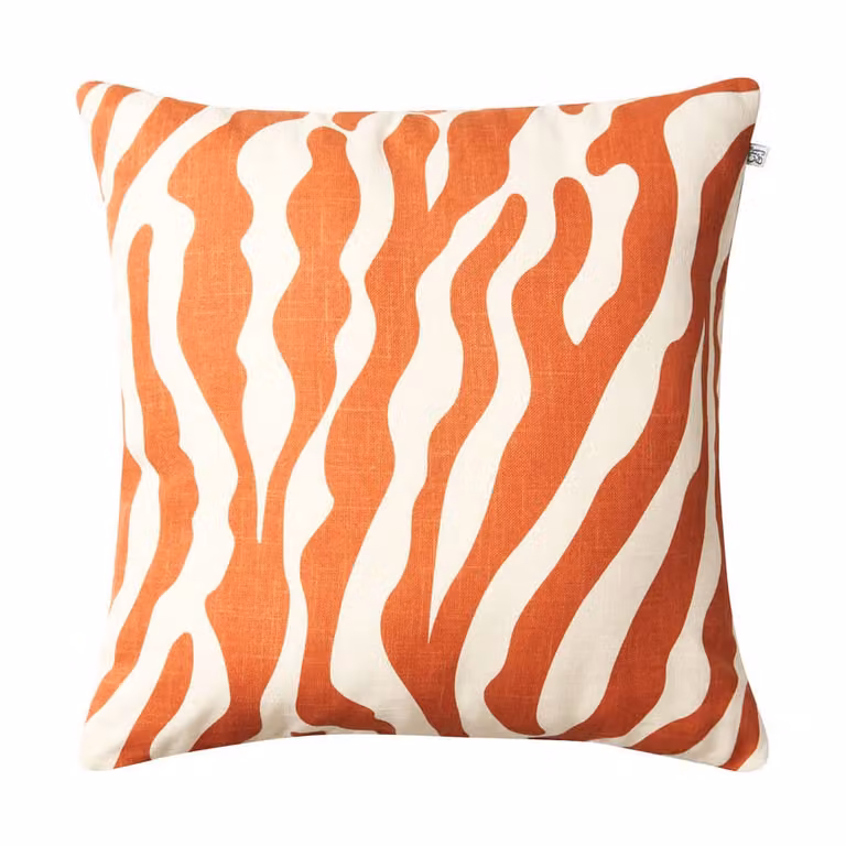Chhatwal & Jonsson Zebra Outdoor kussen Apricot orange-off white 50x50 cm