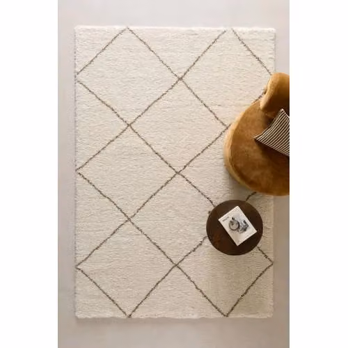 NOUS Living Vloerkleed Crème/Bruin Modern Geometrisch Rechthoekig B: 290 cm, D: 200 cm