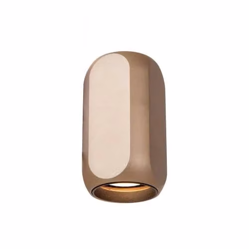 Lucide Braga Wandlamp - Aluminium - Bruin/Goud - Dimbare LED - GU10
