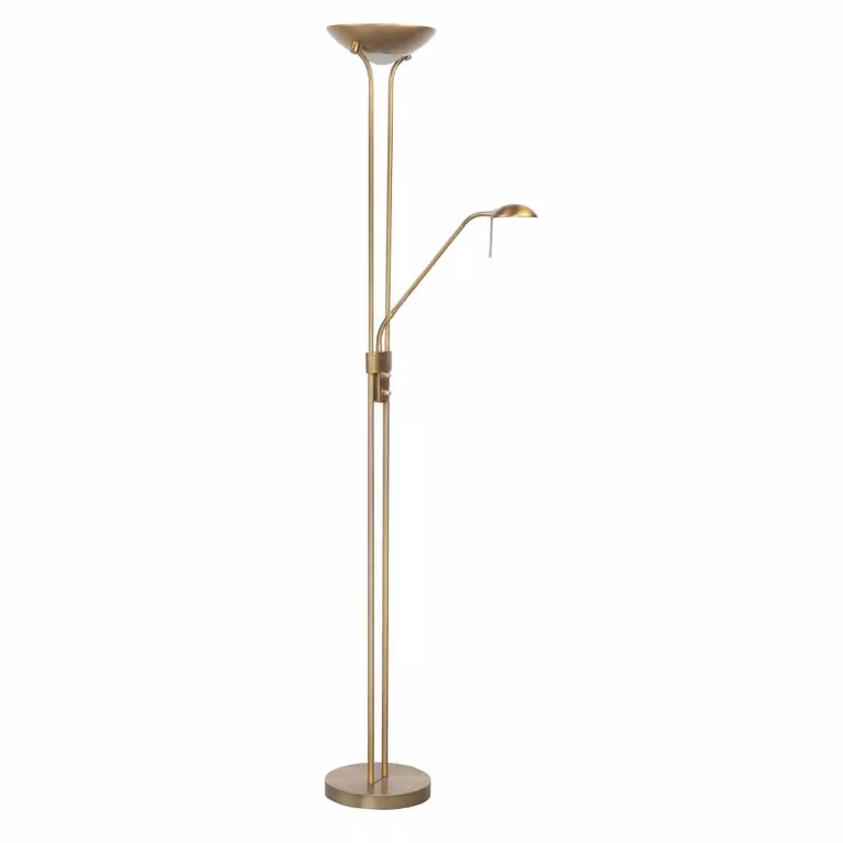Highlight Klassieke leeslamp Luna koper brons Ø 26cm