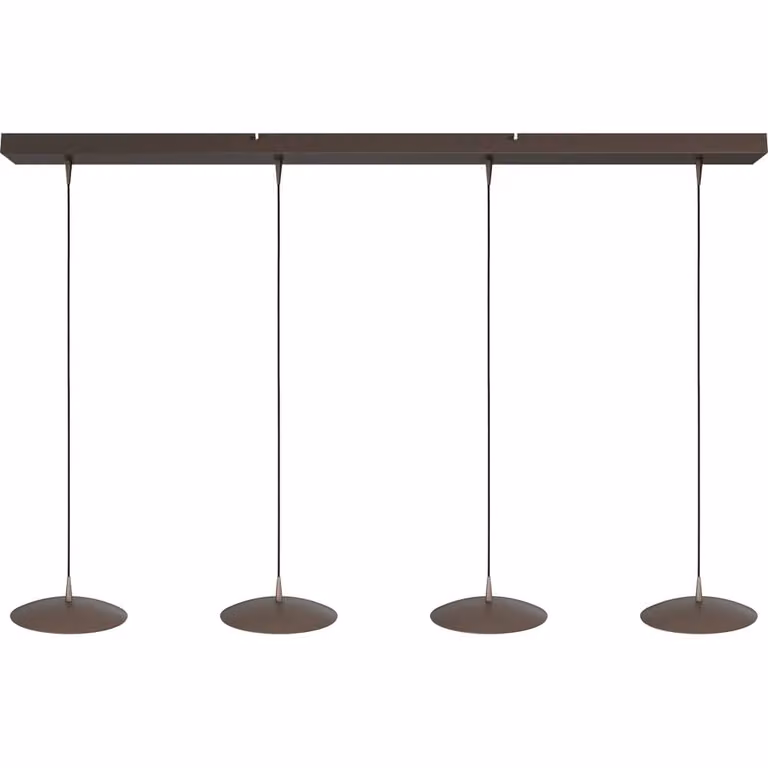 Masterlight Scala 4-lichts hanglamp - Bruin - Breedte: 20 cm, Hoogte: 130 cm