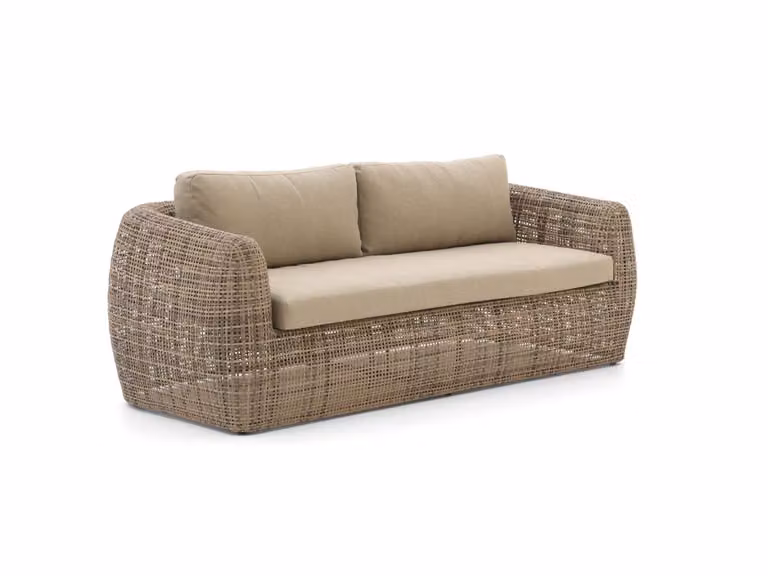 Intenso Furniture Loungebank Tuin Intenso voor 2 personen, Beige, Rattan