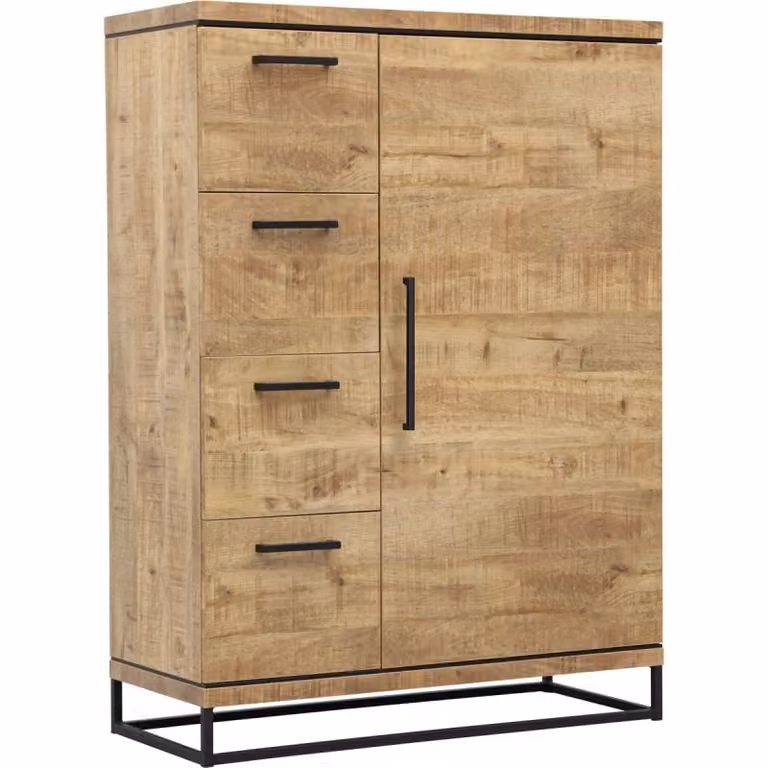 Barkast London Mango met deuren en laden voor in de keuken of woonkamer B/D/H: 110 x 149,9 cm