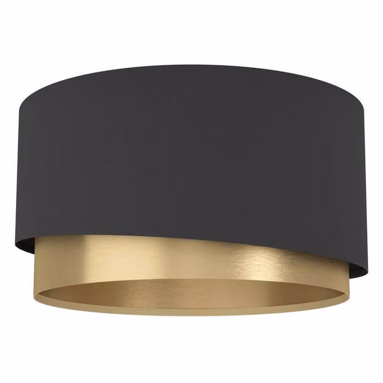 Manderline Stars of Light Plafondlamp zwart en goud, Ø 45 cm