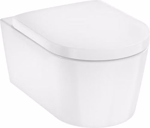 Hansgrohe EluPura S wandcloset 540 AquaFall Flush met WC-zitting en SmartClean, wit, 540 x 360 mm