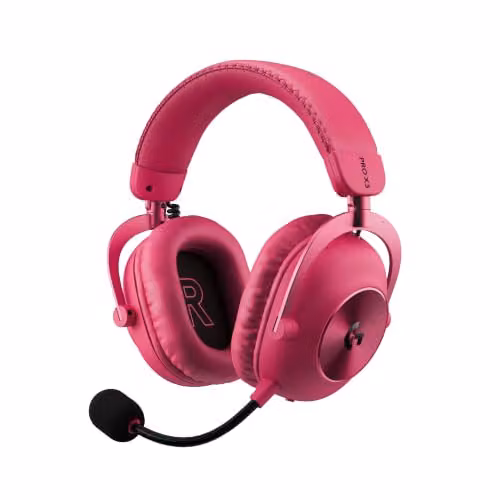 Logitech G PRO X3 LIGHTSPEED Draadloze Gaming Headset - Magenta - Bluetooth, 7.1 Surround en 50 mm grafeen drivers - Geschikt voor PC en PS5