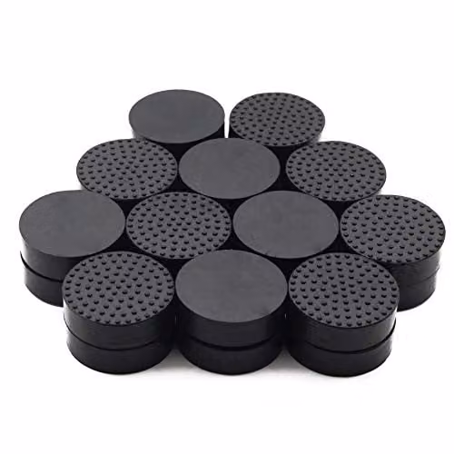 24 stuks UFelice onzichtbare potvoetjes met verbeterde antislip, massief rubberen potverhogers voor bloempotten en plantenbakken binnen en buiten