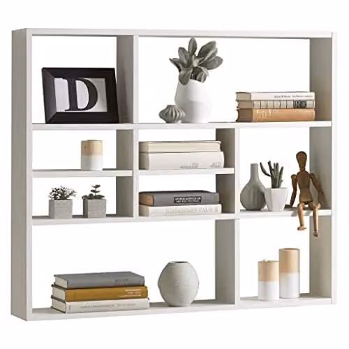 FMD Möbel Cube Wandrek Wit MDF B/D/H: 78 x 9 x 16 cm