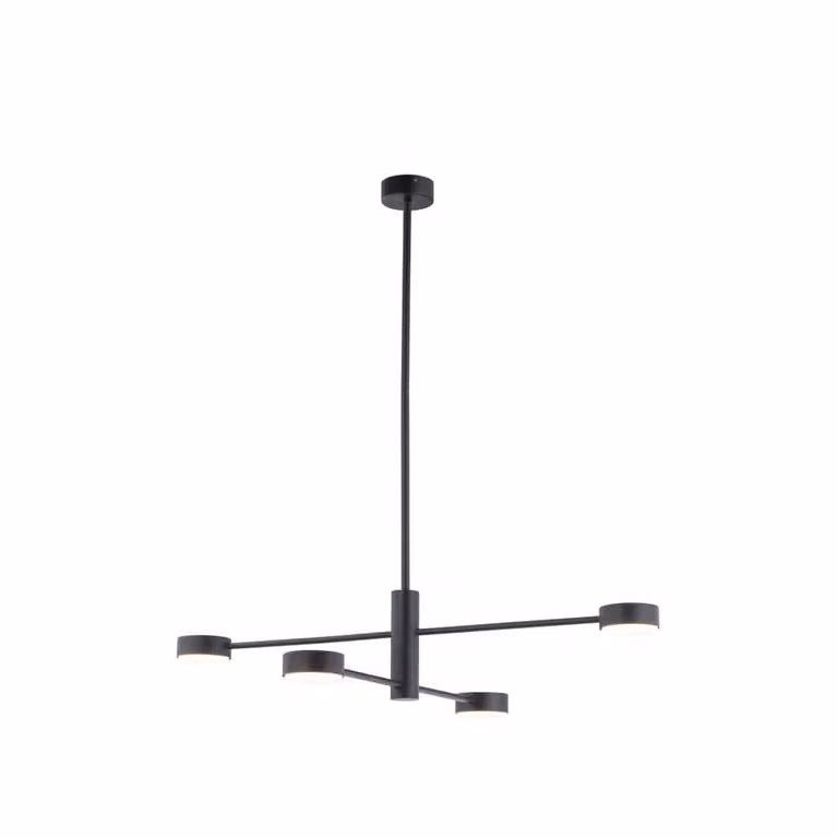 Lyora Design hanglamp Orbit 4-lichts zwart