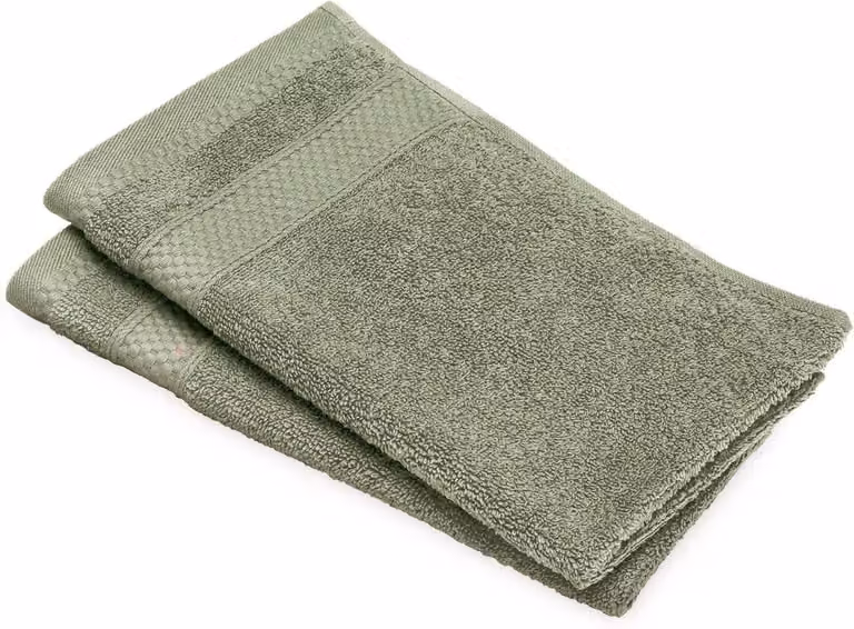 Gastendoekjes Set - Kleine Handdoeken - 100% Katoen Badstof - Olijfgroen - 30 x 50 cm