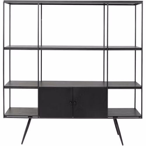 Kare Design Cosy Sixties Open kast zwart B: 180 cm, D: 45 cm, H: 180 cm