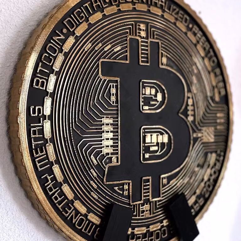 Bitcoin Decoratie Munten voor Kantoor en Blockchain Decoratie - 20 stuks