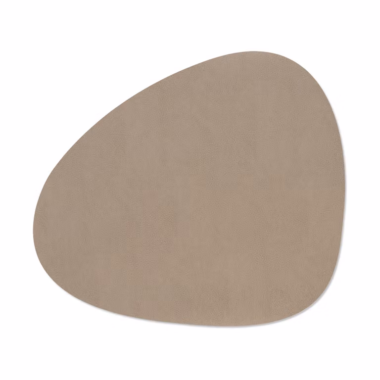 LIND DNA Serene placemat curve Mole Grey 37 x 44 cm