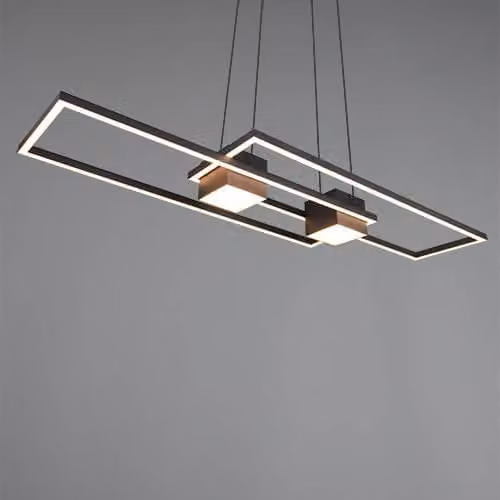 Trio Albany Led Hanglamp Zwart Modern Aluminium Dimbaar