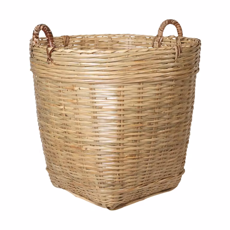 Broste Copenhagen Will opbergmand van rattan, open weave, Breedte: 65 cm, Diameter: 65 cm