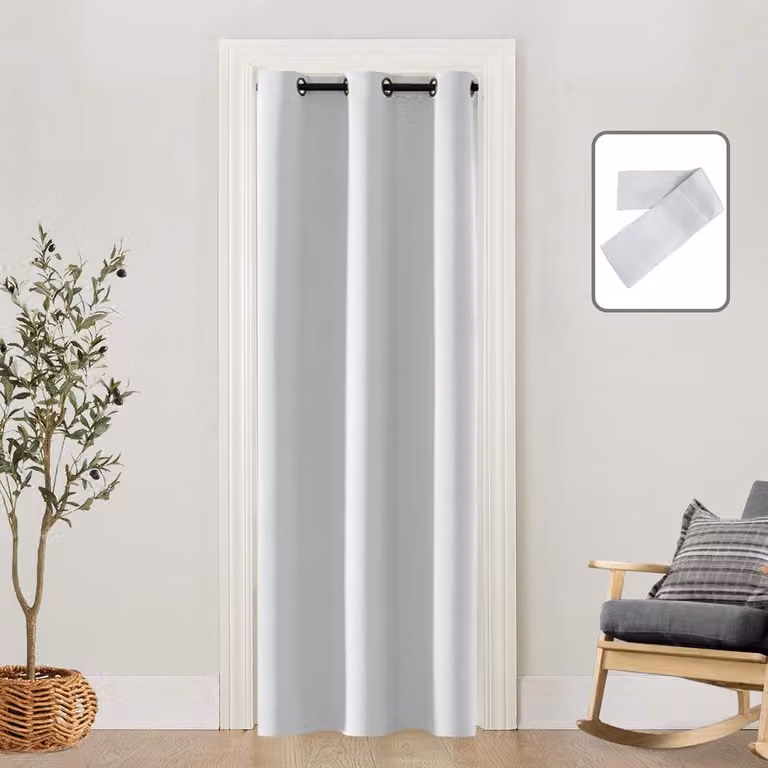 Privacy Gordijn voor Kastdeur of Opening - Kleedkamer & Slaapkamer - Off-White - Ondoorzichtig