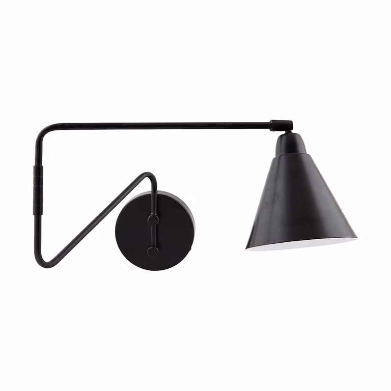 House Doctor Game wandlamp zwart metaal - Hoogte: 76 cm