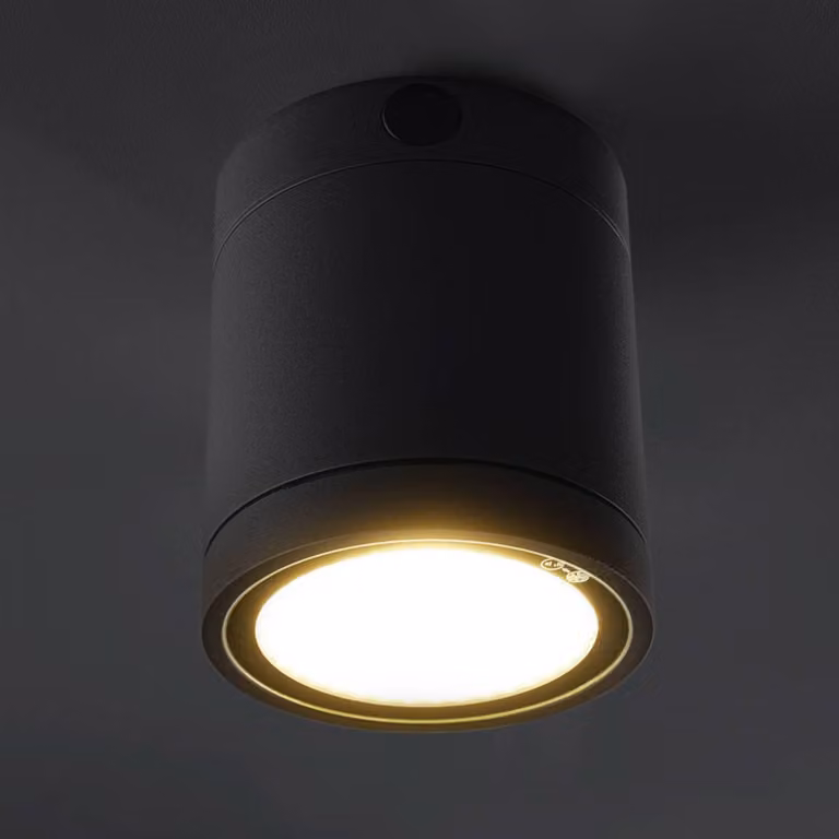 Heitronic Negro LED plafondlamp 10W warm wit, dimbaar, aluminium, IP65