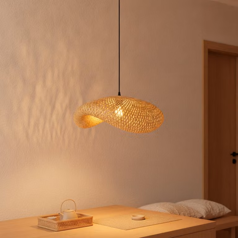 Lyora Bamboe Hanglamp Adaline Bruin