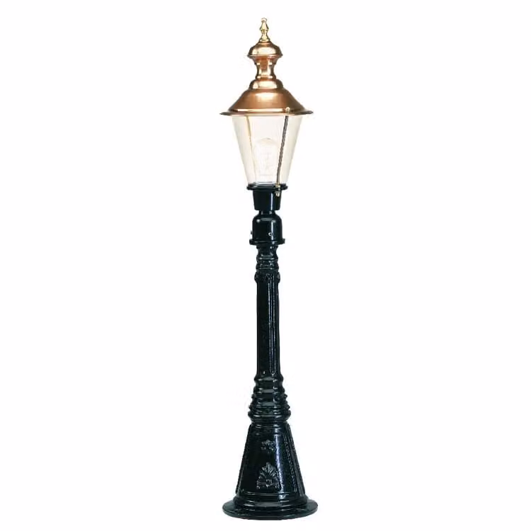 KS Verlichting Nostalgische Chicago staande lamp - Groen/Koper