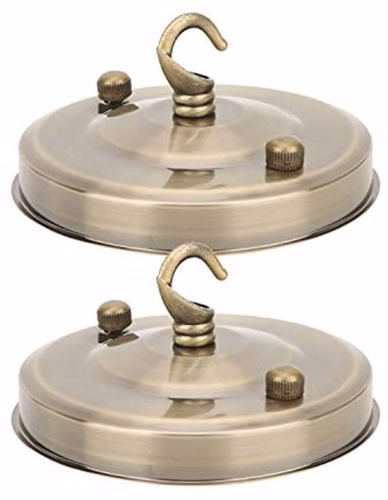 Vintage plafondrozetten met haken - Multifunctionele accessoires voor hanglampen