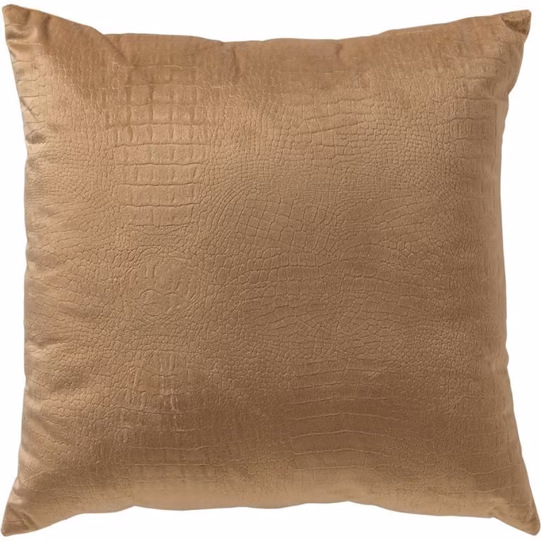 Dutch Decor Sierkussen Croco Tobacco Brown 40x40 cm