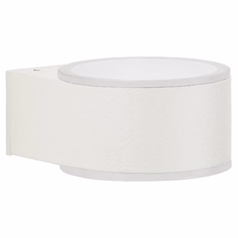Albert Buitenlamp Curl Wit - Wandlamp met Up en Down Lichteffect