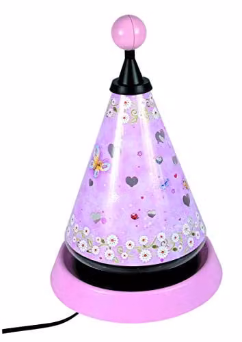 home24 LED-nachtlampje Margeriet voor de kinderkamer in het roze, B/D/H: 21 x 35 x 21 cm