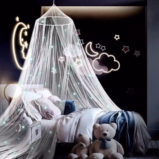 Famanu kinderbedhemel met muggennet - Galaxy