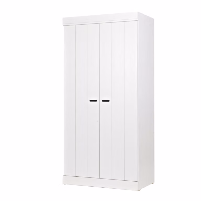 WOOOD Kledingkast Connect met 2 deuren, Wit, H 195 x B 94 cm