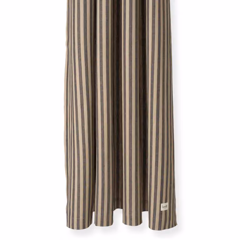 Ferm Living Chambray douchegordijn Sand-black