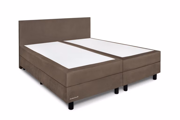 Boxspring Isabella Taupe Monolith 09 van Beddenleeuw, 180 x 200 cm